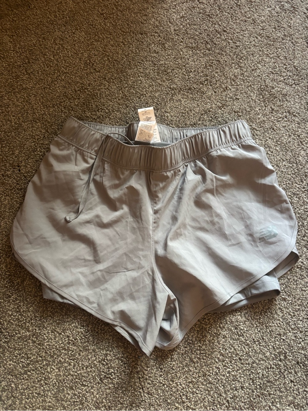 New Balance Athletic Shorts — Light Gray